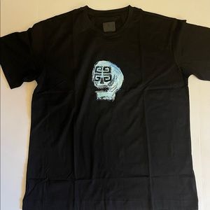 Givenchy T-shirt in jersey with 4G skull print - black